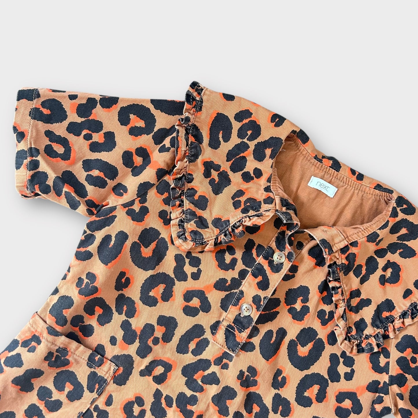 3-4 Years Next Orange Leopard Print Dress