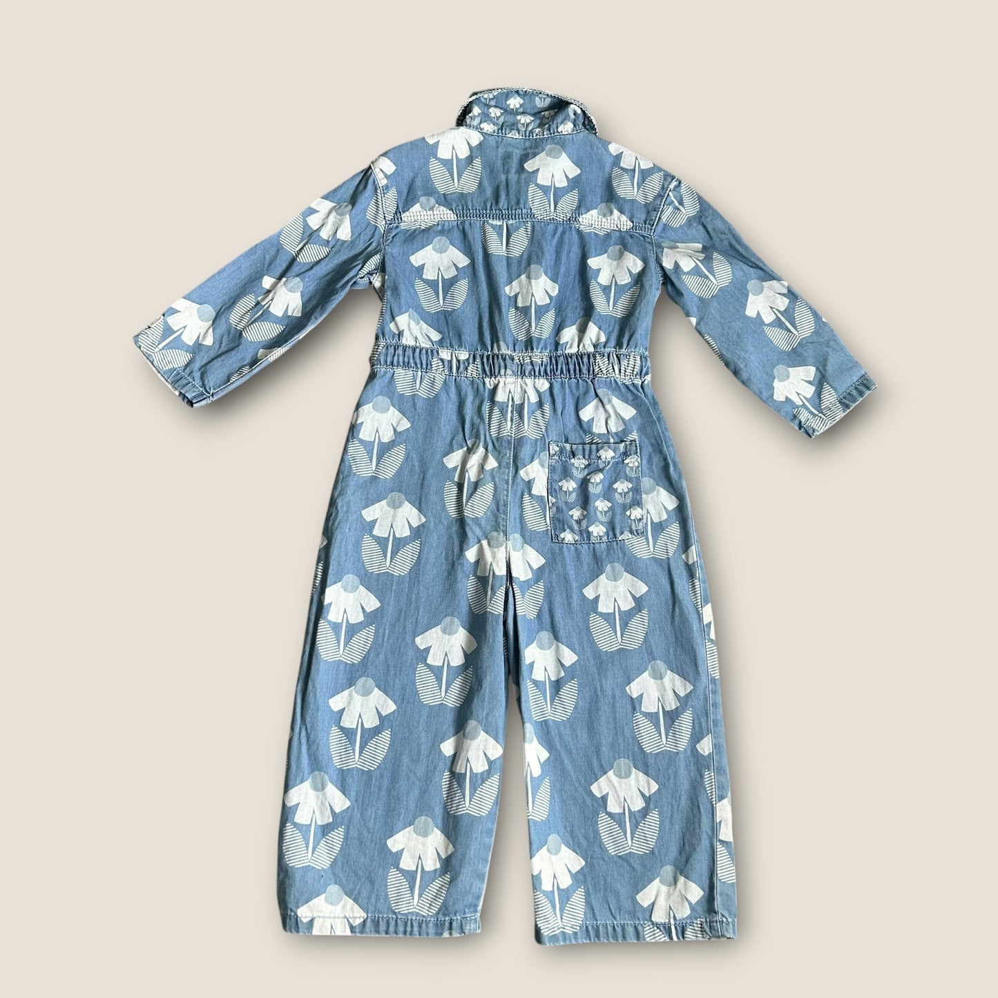 3-4 Years Tu X Scion Blue Floral Boiler Suit Jumpsuit