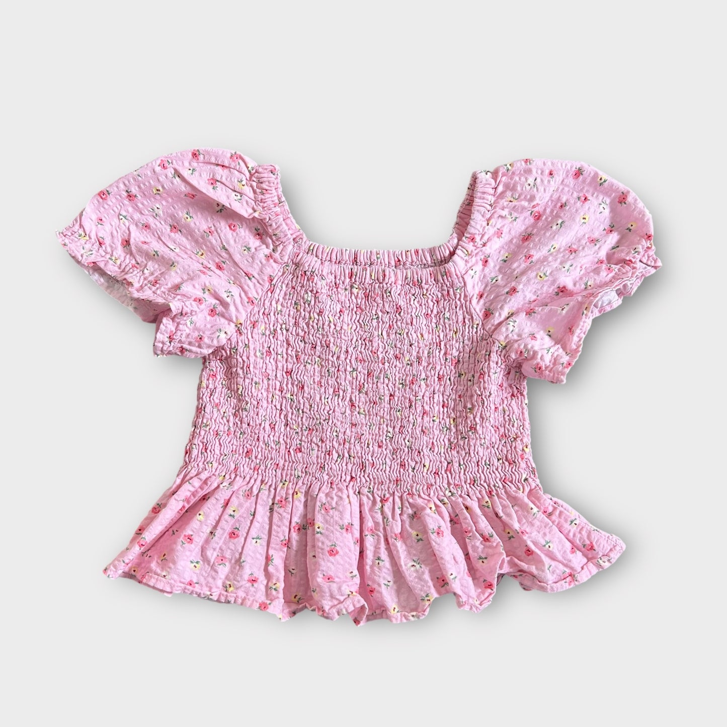 5-6 Years Zara Pink Floral Shirt Top