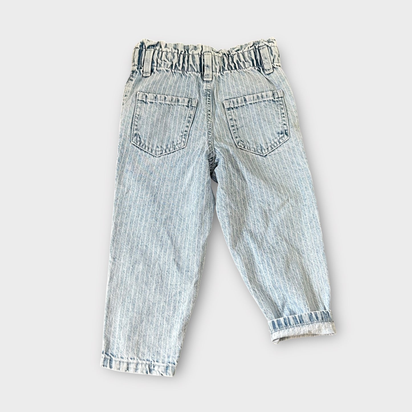3-4 Years Primark Paper Bag High Waisted Pinstripe Jeans