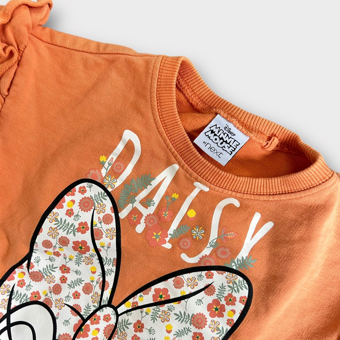 12-18 Months Next X Disney Daisy Duck Orange Sweatshirt