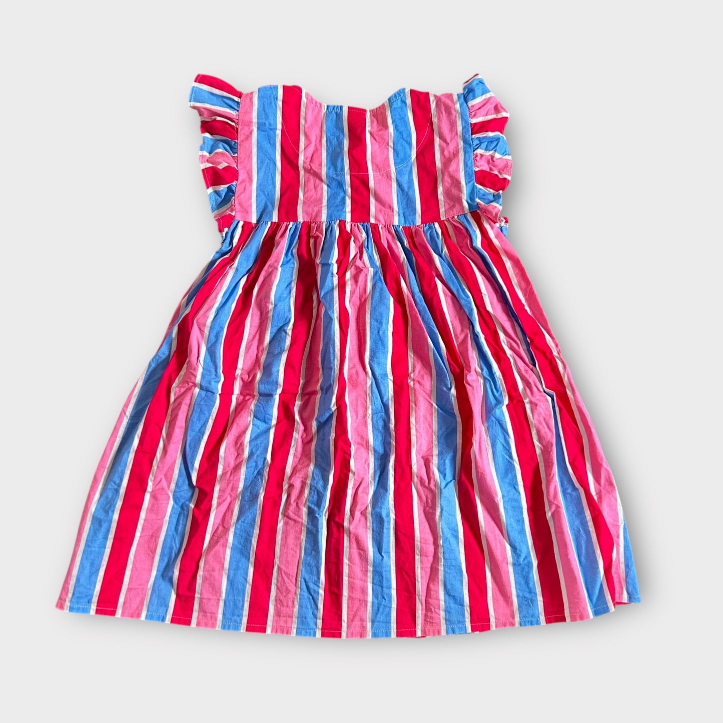 5-6 Years Next Pink and Blue Striped Shirt Dress