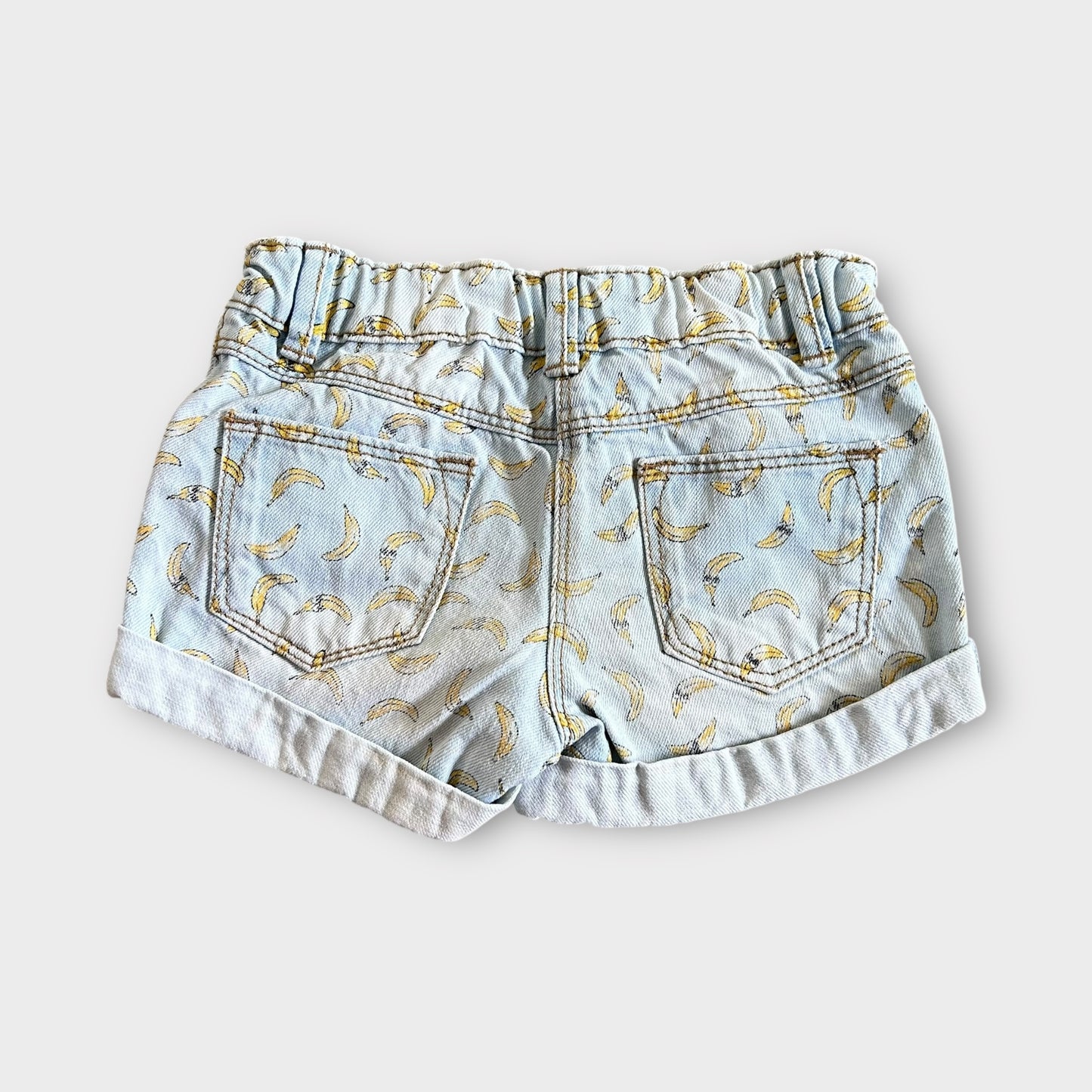 2-3 Years Tu Denim Banana Print Shorts