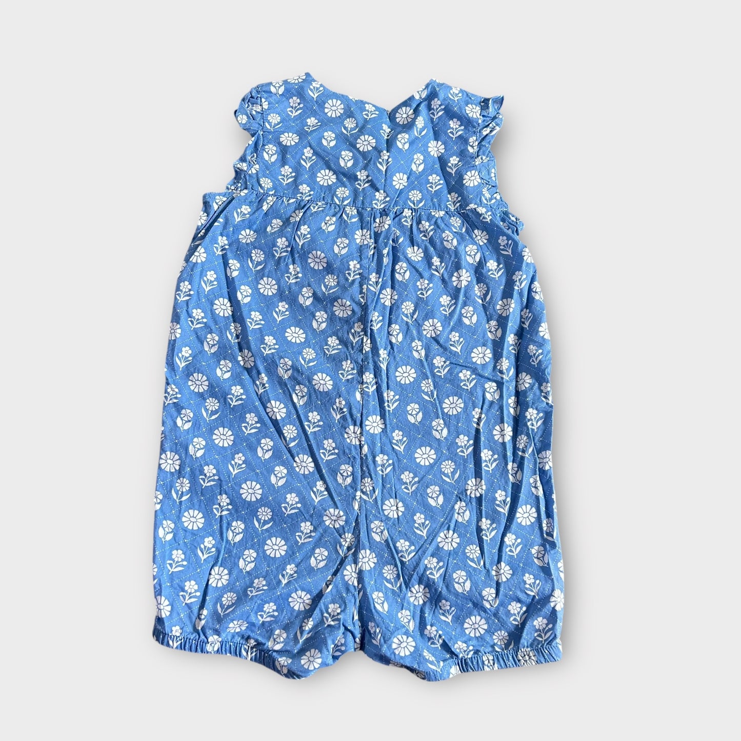 3-4 Years H&M Blue and White Floral Romper Playsuit
