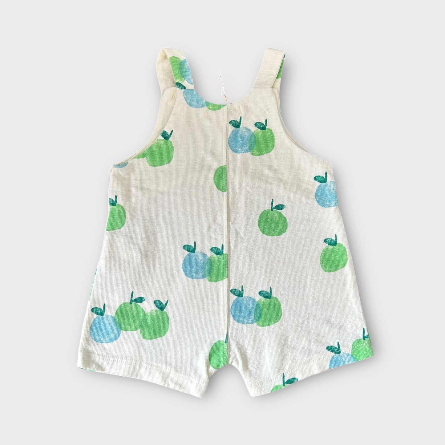 3-6 Months Zara Cream and Green Apples Printed Fruit Romper Suit New