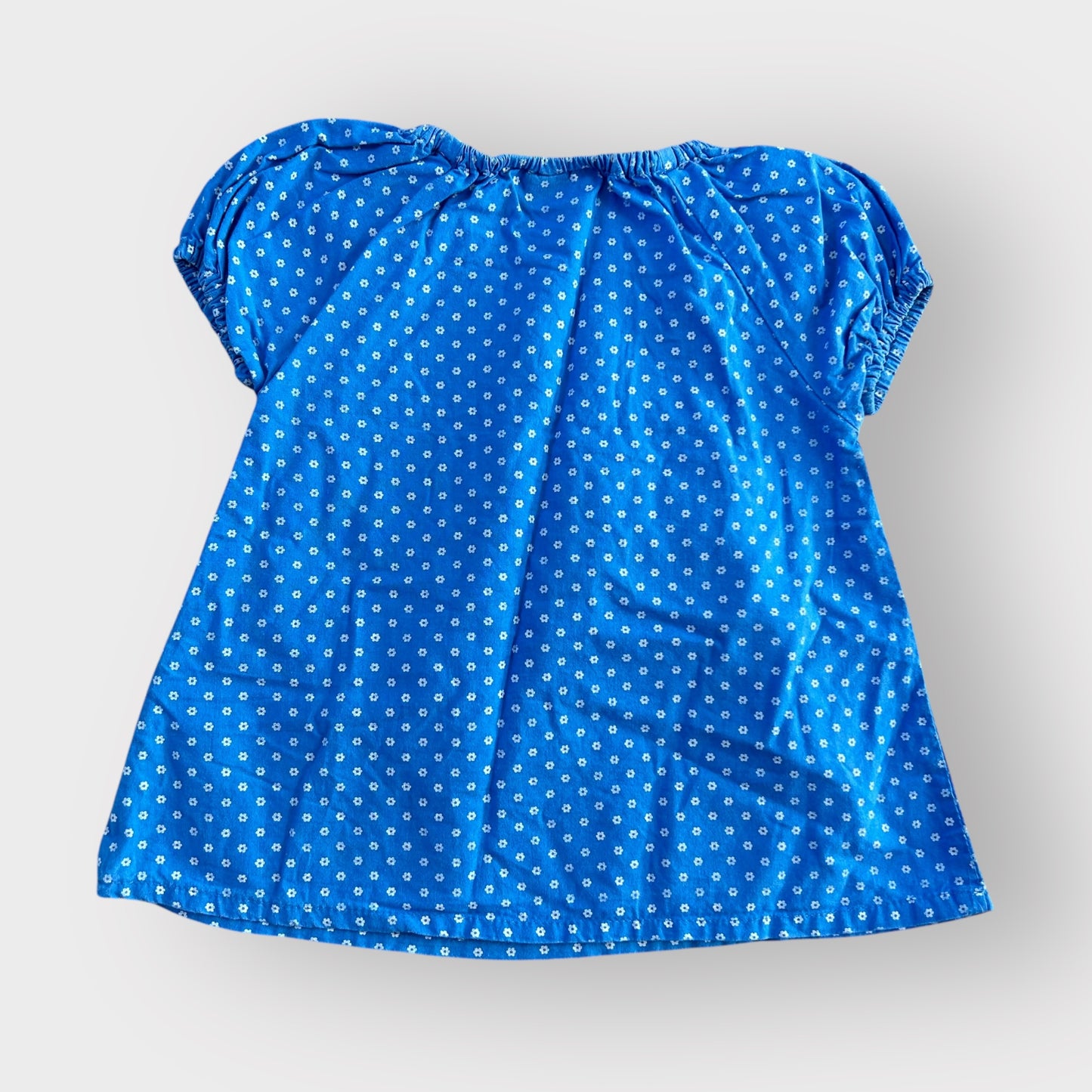 12-18 Months JoJo Maman Bebe Blue Floral Giraffe Top