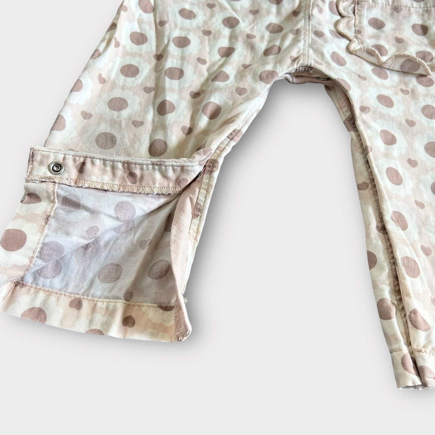 12-18 Months Next Light Pink Retro Floral Dungarees
