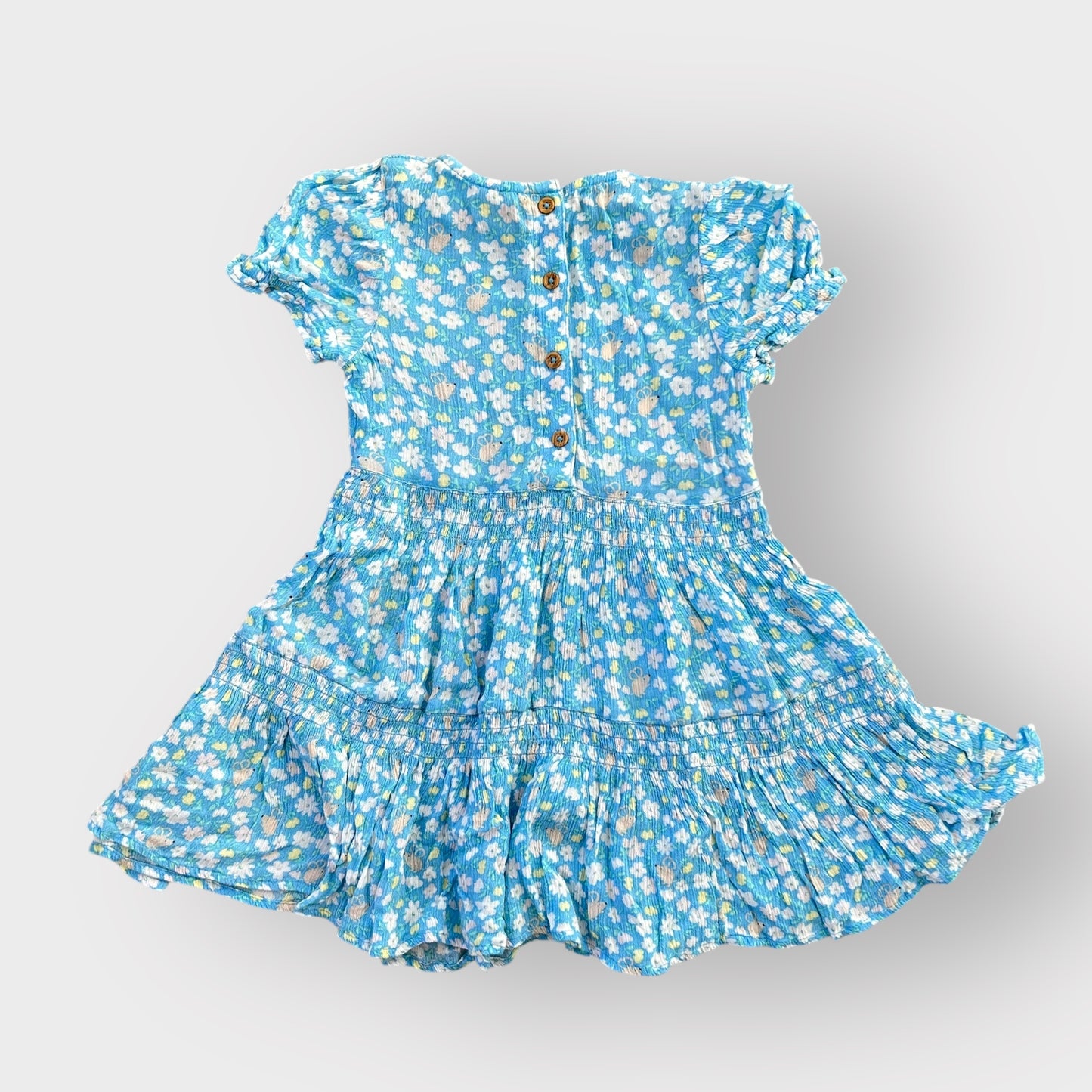 2-3 Years M&S Blue Ditsy Floral dress