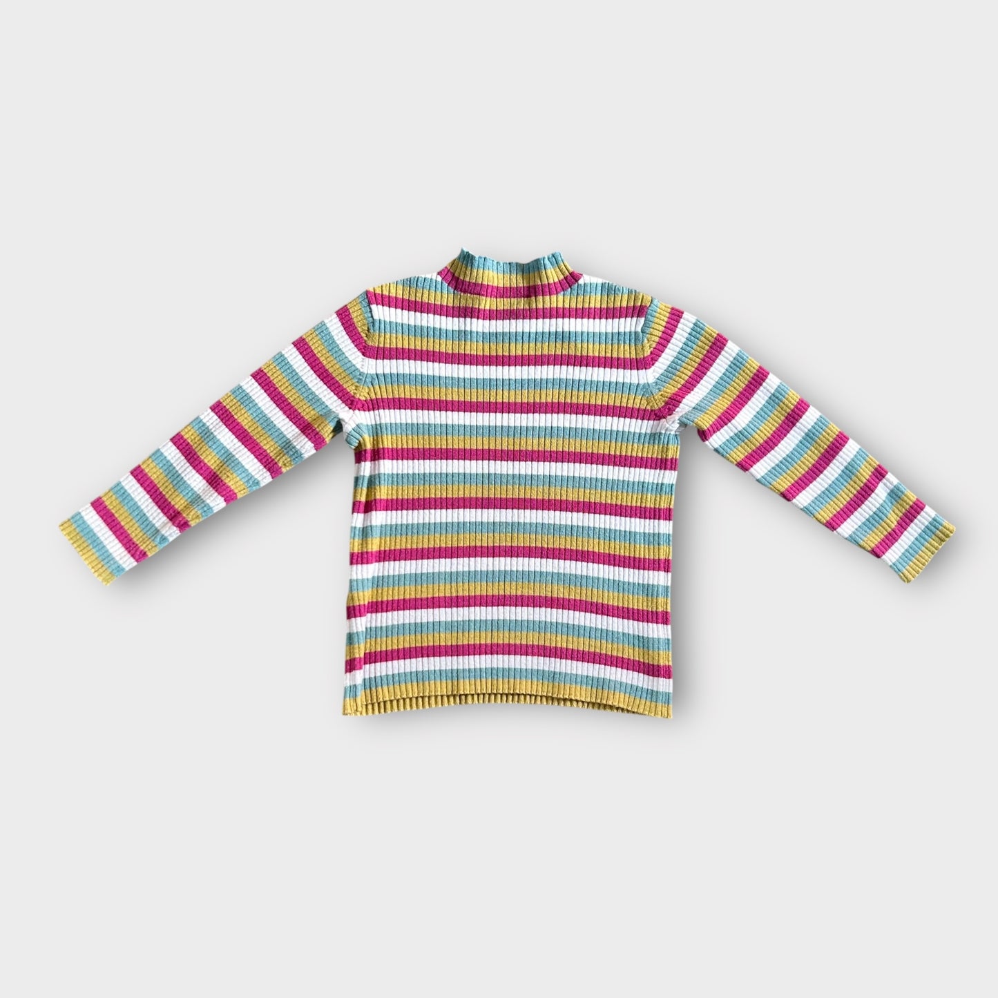3-4 Years Zara Coloured Striped Ribbed Top