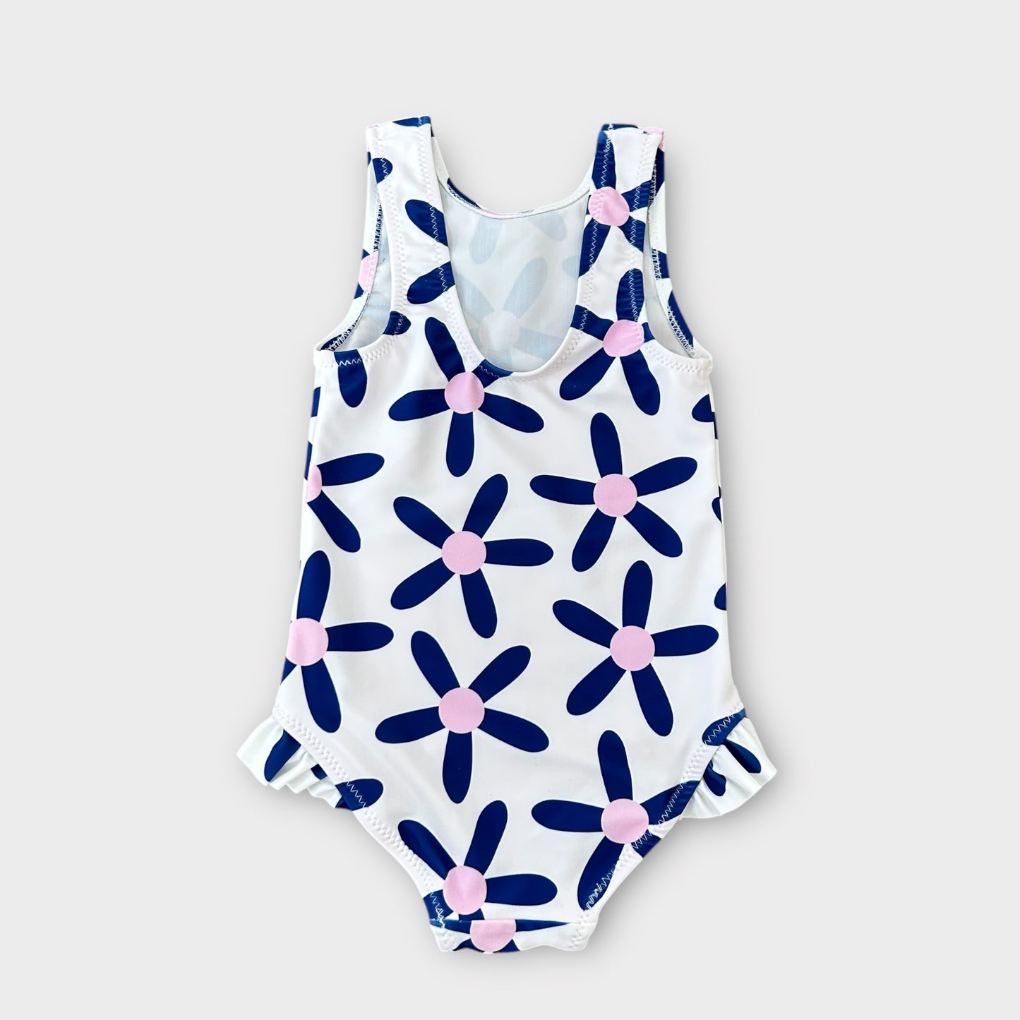 9-12 Months Next Blue Floral Print Swimming Costume