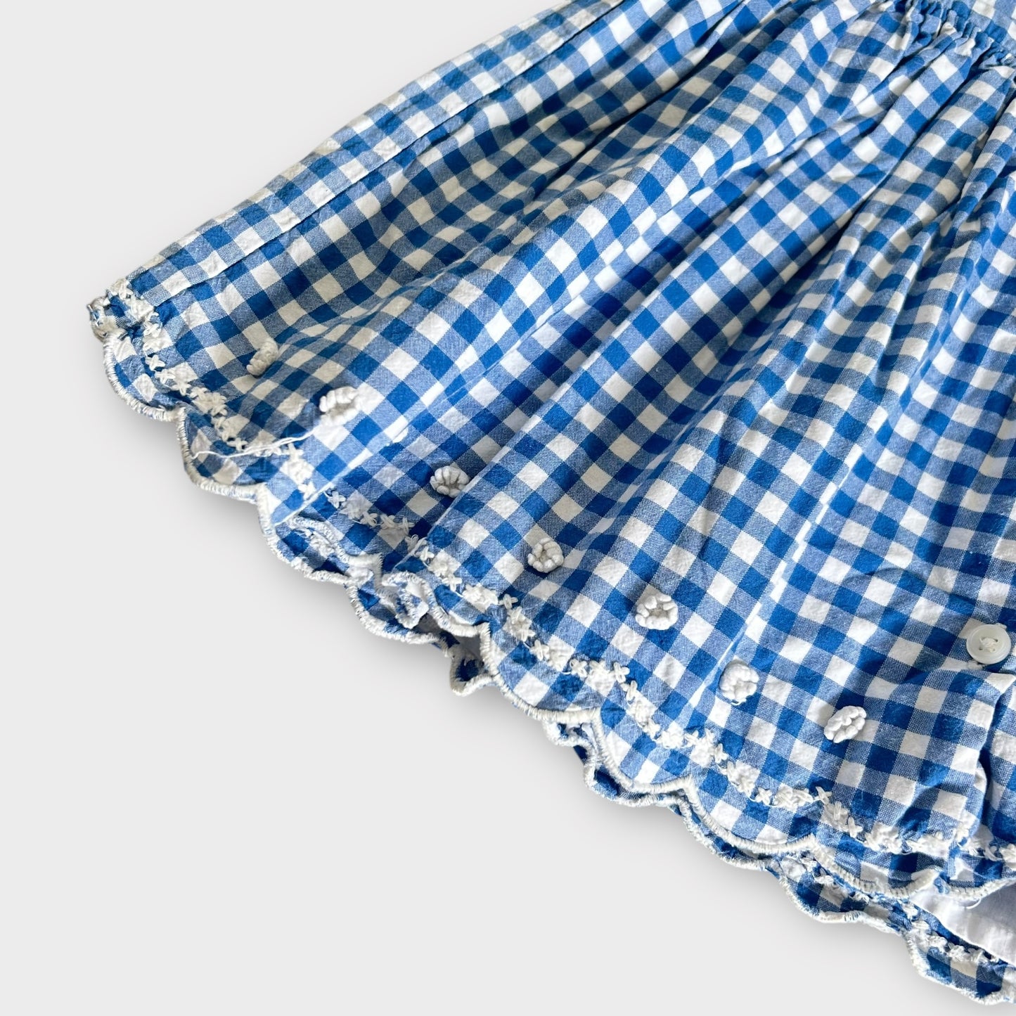 12-18 Months Next Blue Gingham Checkered Summer Dress