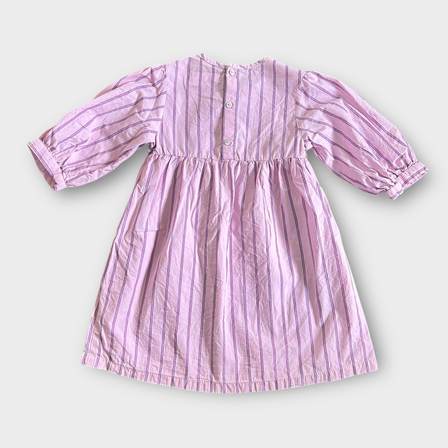 5-6 Years Zara Pink Striped Shirt Dress