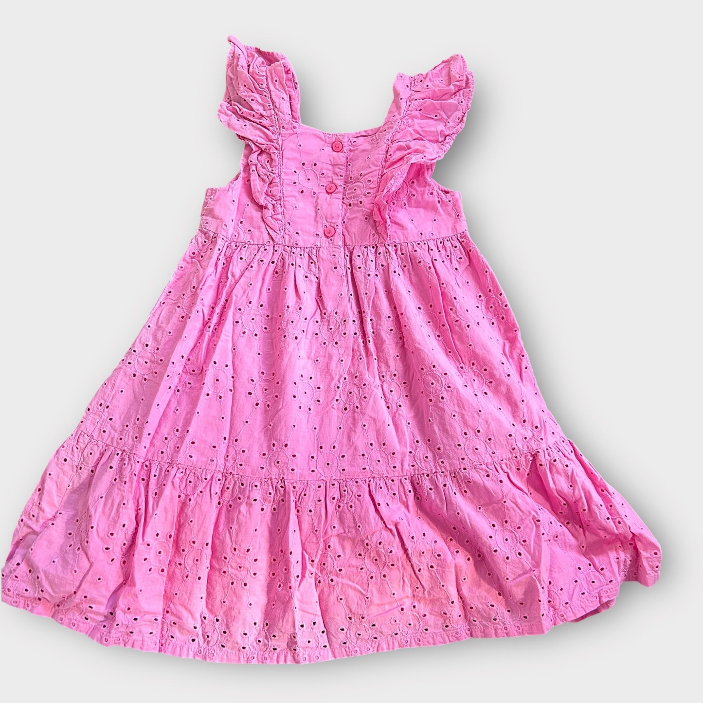3-4 Years H&M Bright Pink Broderie Summer Dress