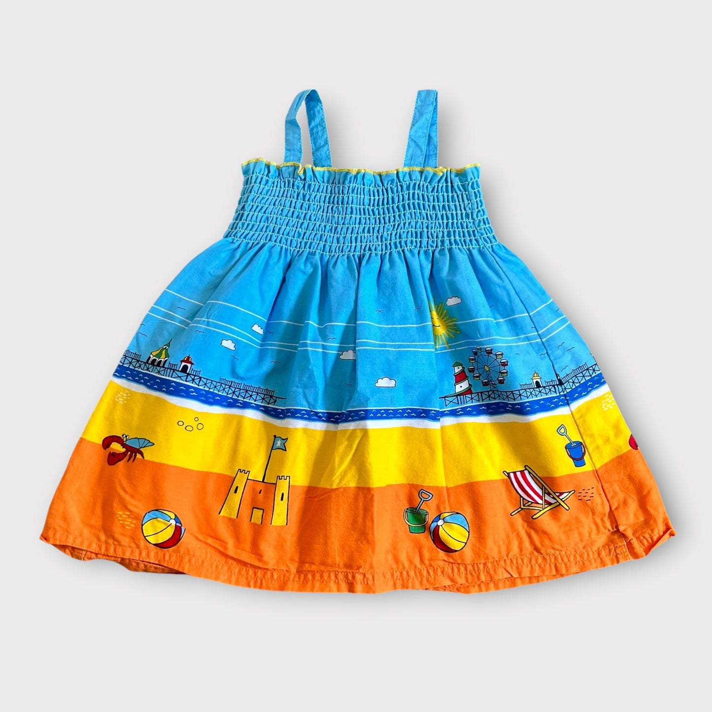 9-12 Months Little Bird Summer Dress Beach Themed Quirky