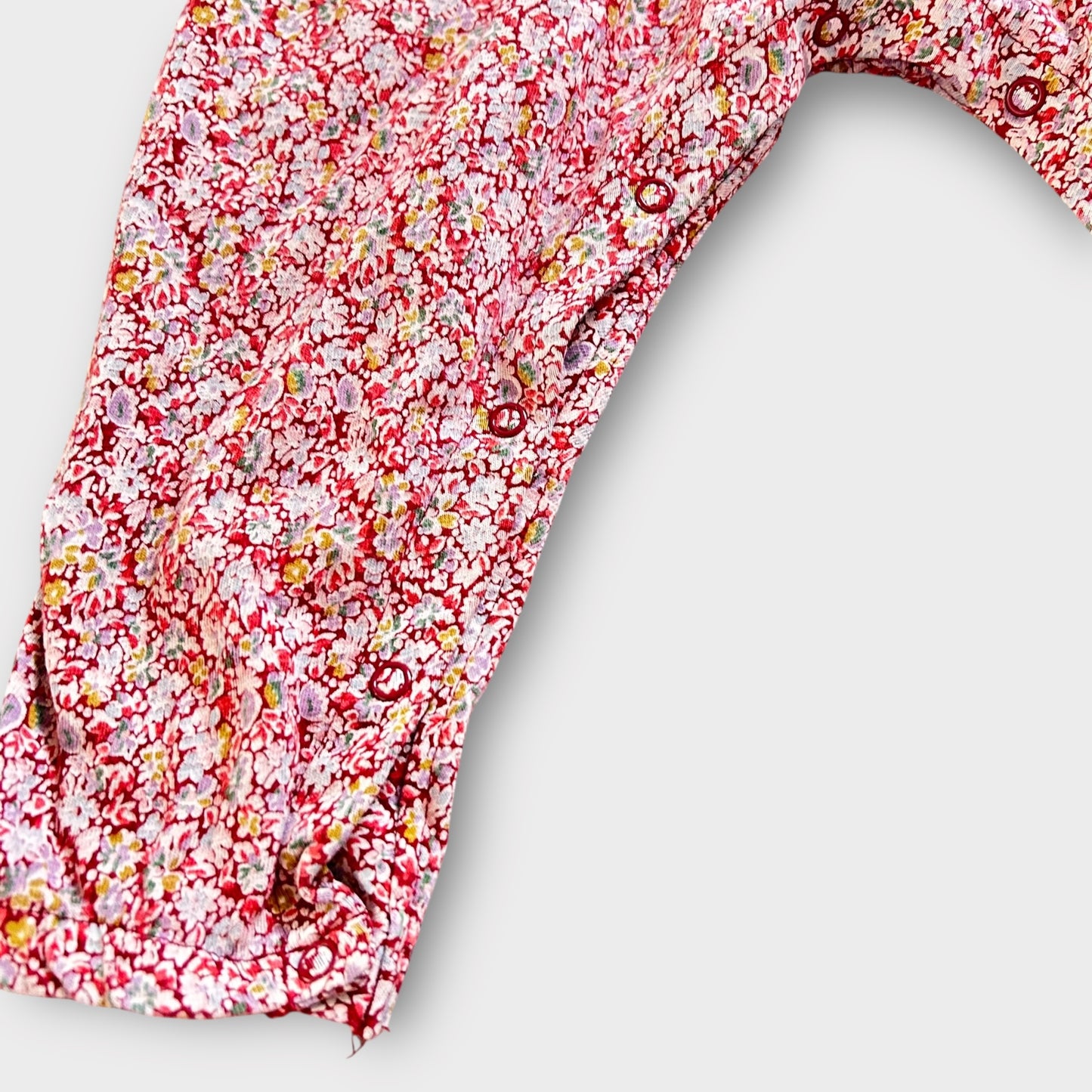 1.5-2 Years Next Red Floral Cotton Jersey Romper Suit