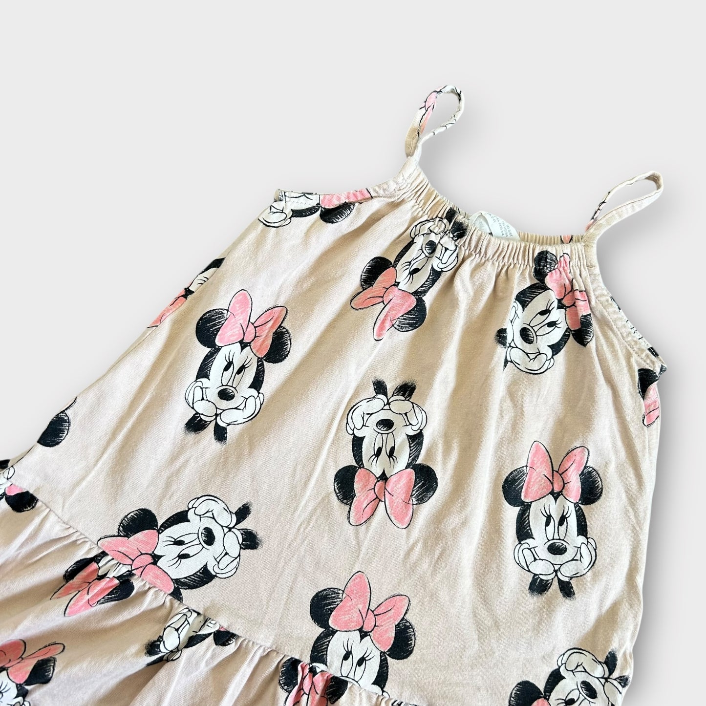 2-4 Years H&M Beige Minnie Mouse Summer Dress