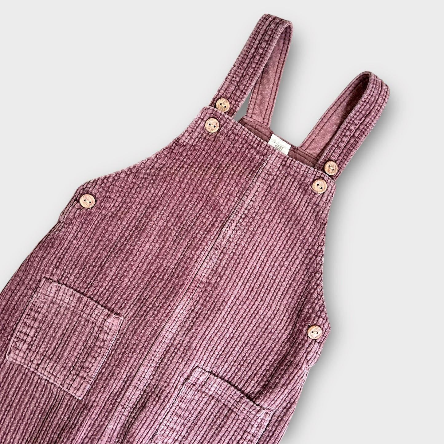 18-24 Months H&M Burgundy Brown Corduroy Dungarees Overalls