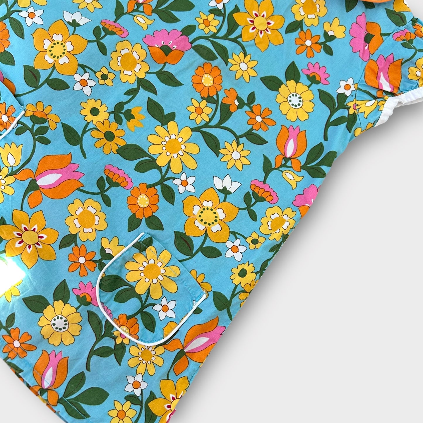 1.5-2 Years Vintage Style Little Bird Retro Floral Print Dress