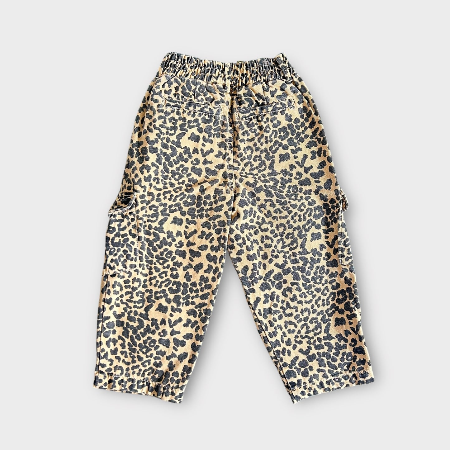 3-4 Years Zara Leopard Print Loose Fit Jeans Trousers