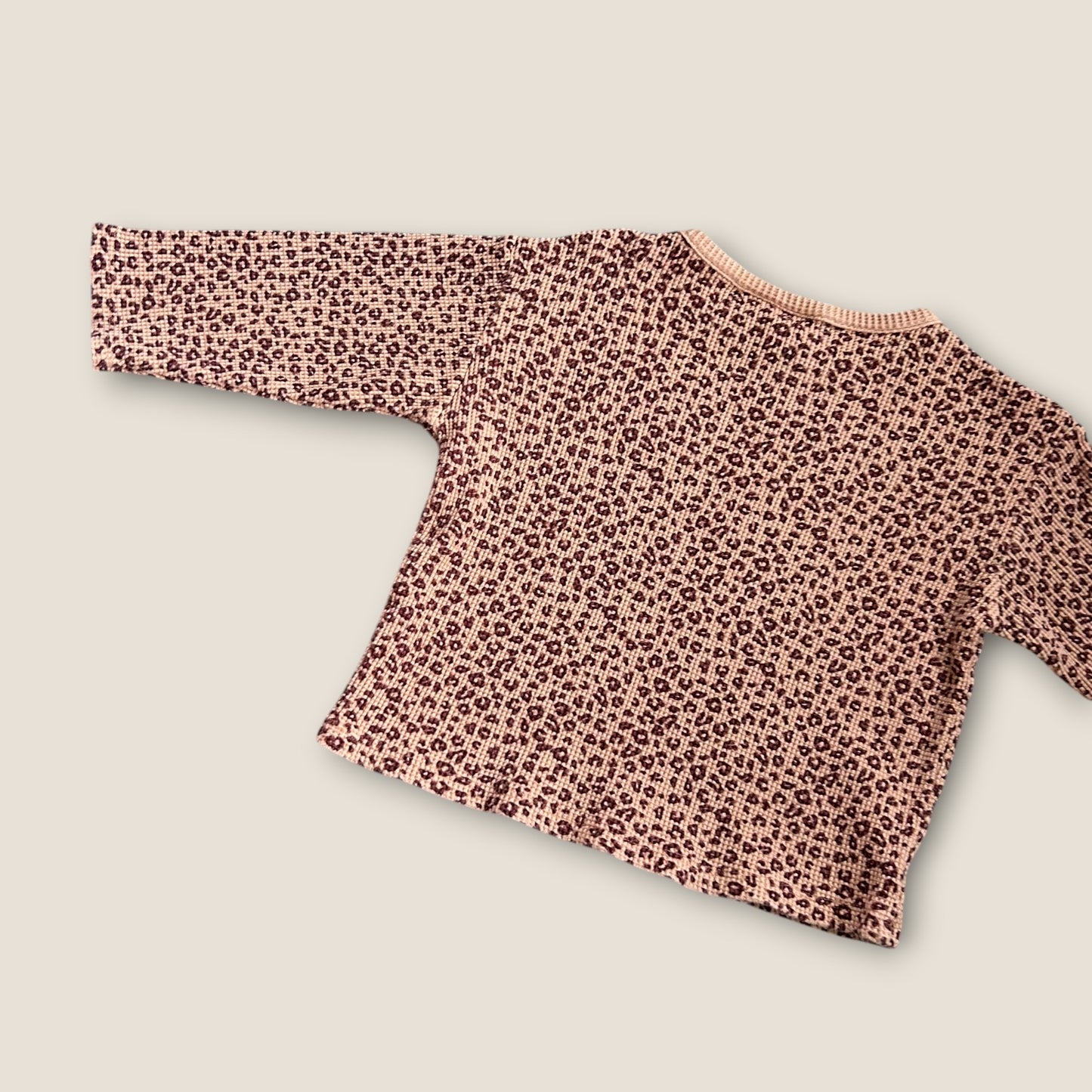 18-24 Months Zara Leopard Print Waffle Knit Top