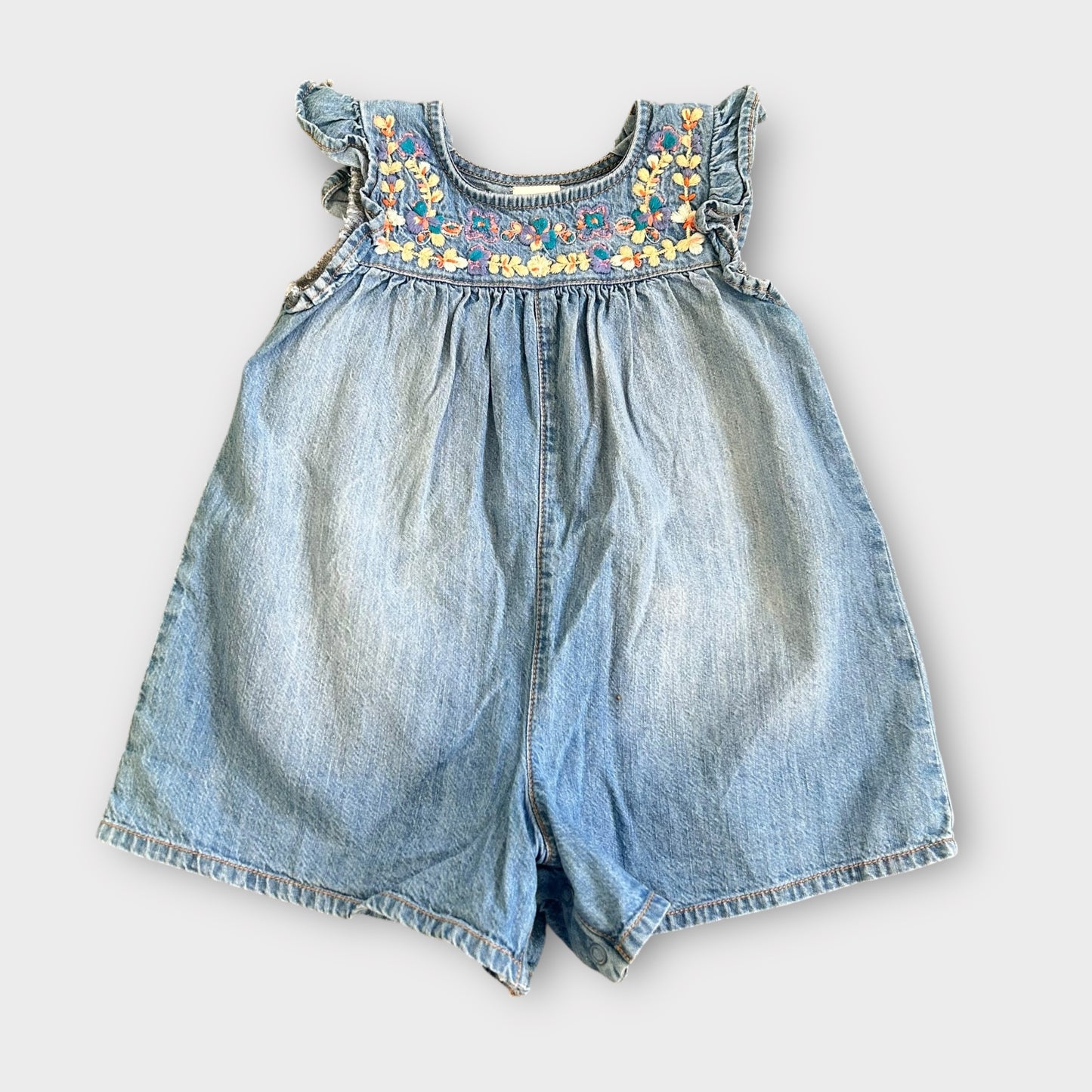3-4 Years Next Denim Floral Summer Playsuit Romper