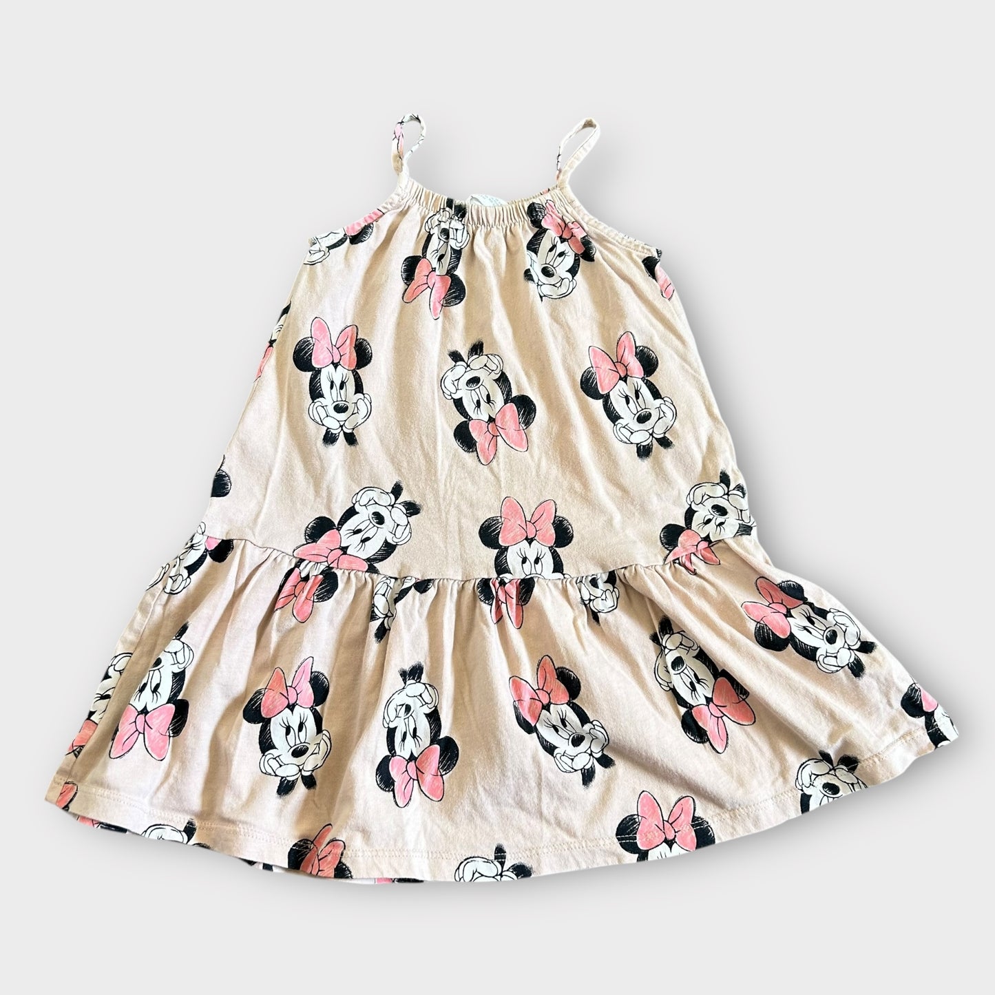 2-4 Years H&M Beige Minnie Mouse Summer Dress