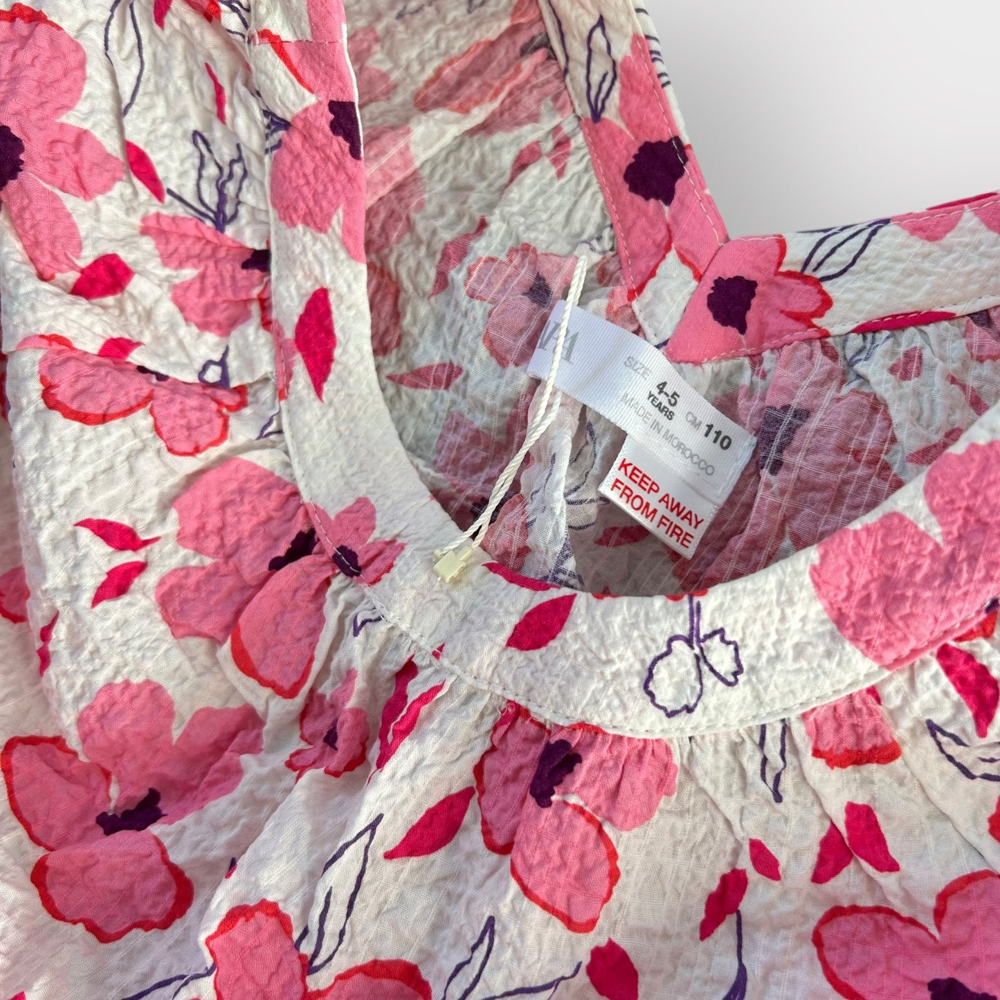 4-6 Years Zara Pink Floral Summer Co-ord Two Piece Set