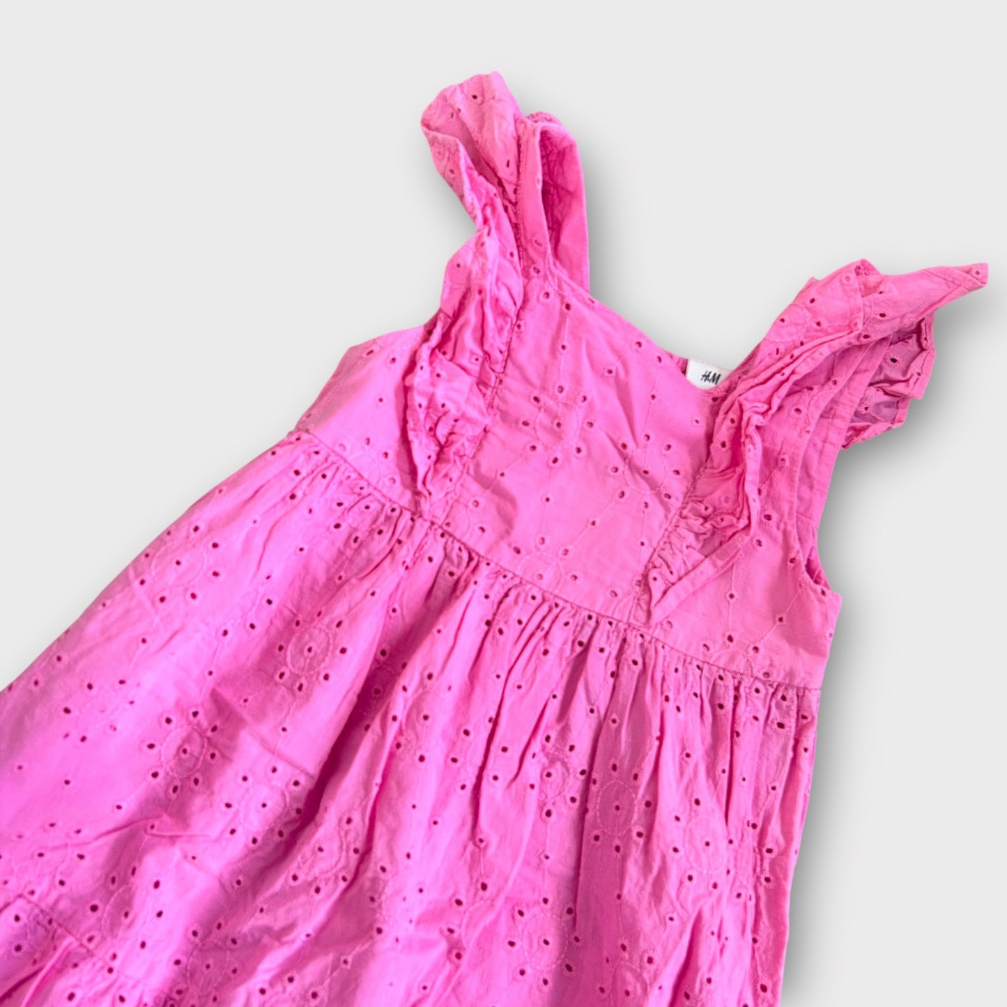 3-4 Years H&M Bright Pink Broderie Summer Dress