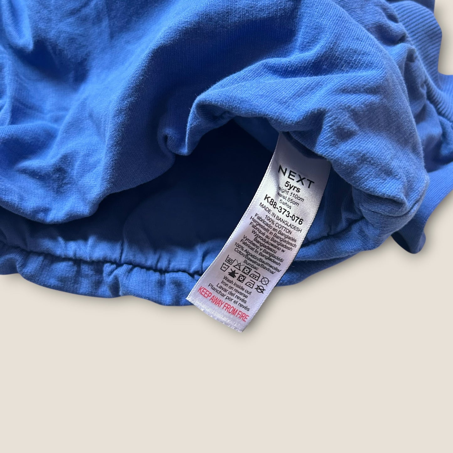 4-5 Years Next Blue Cropped Sweatshirt Top
