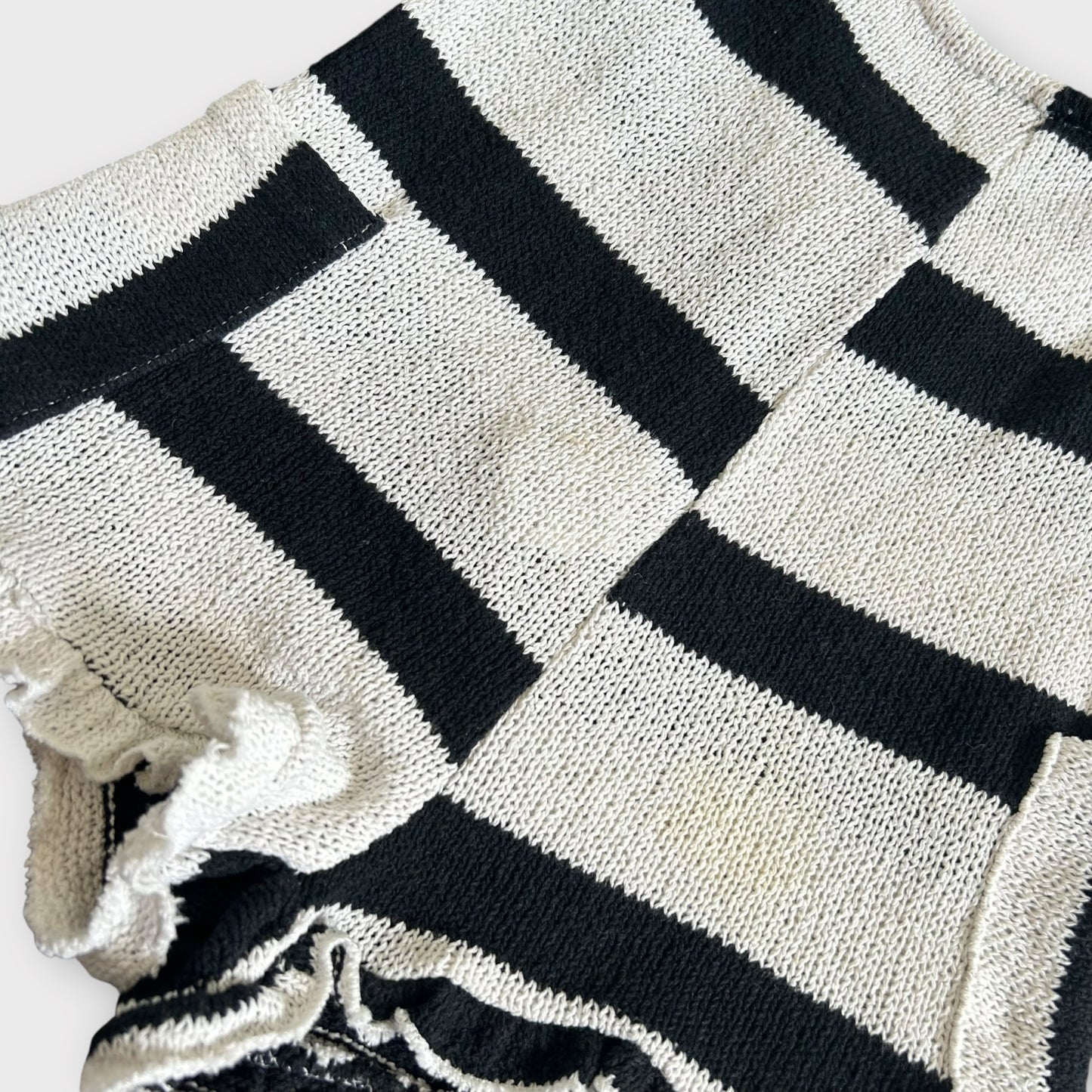 2-3 Years Zara Black and Cream Crochet Knitted Playsuit Romper