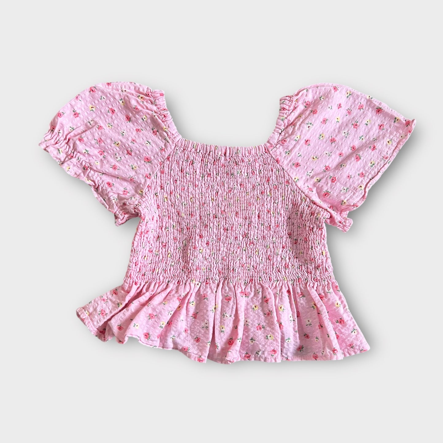 5-6 Years Zara Pink Floral Shirt Top