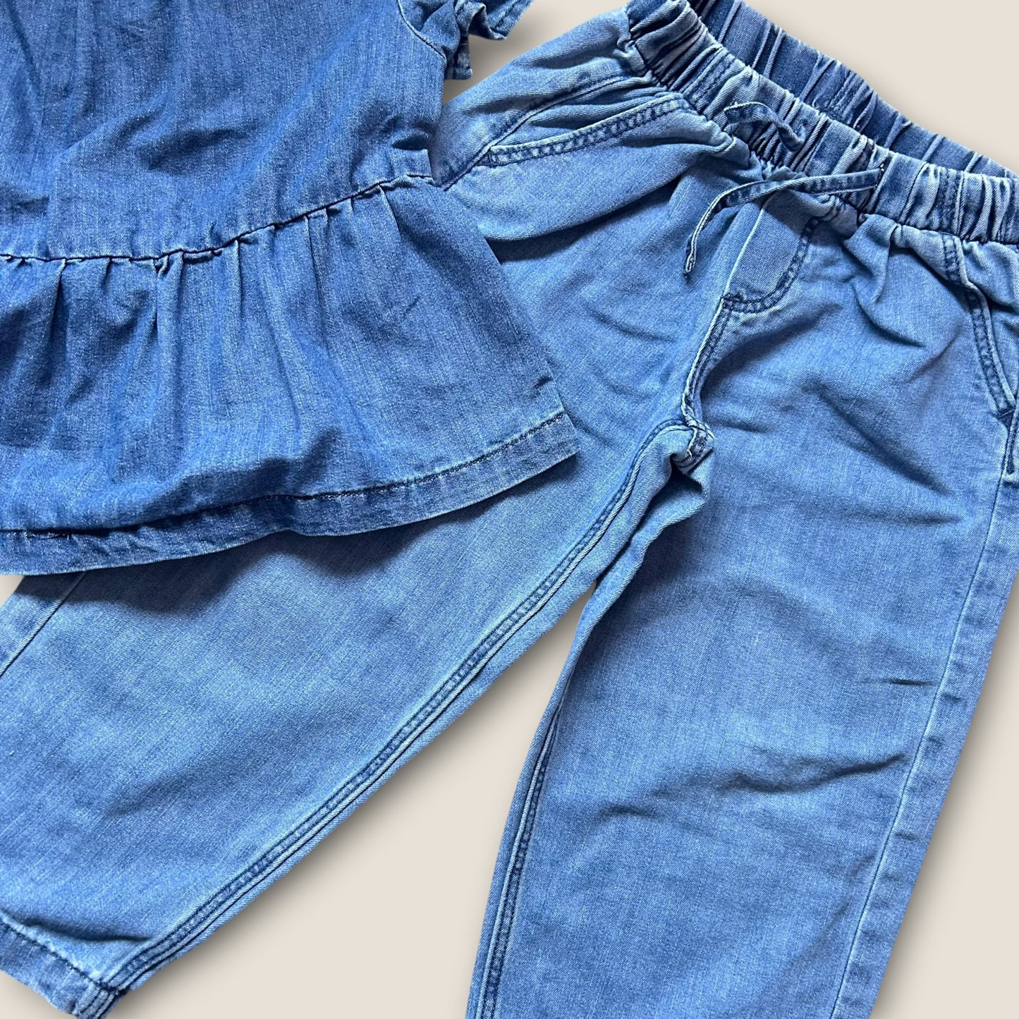 4-5 Years H&M Denim Two Piece Co Ord Set top and Jeans