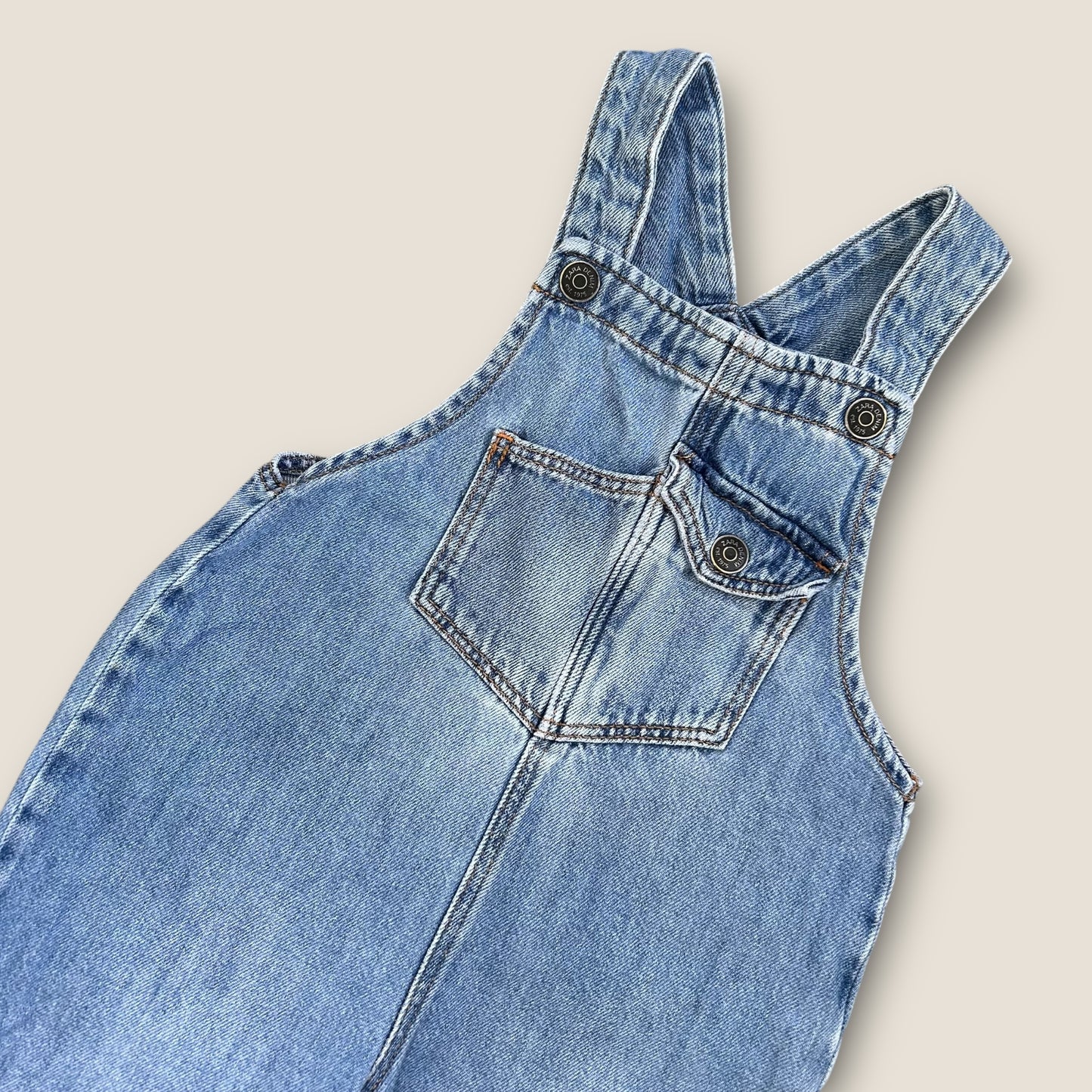 2-3 Years Zara Blue Denim Dungarees Overalls