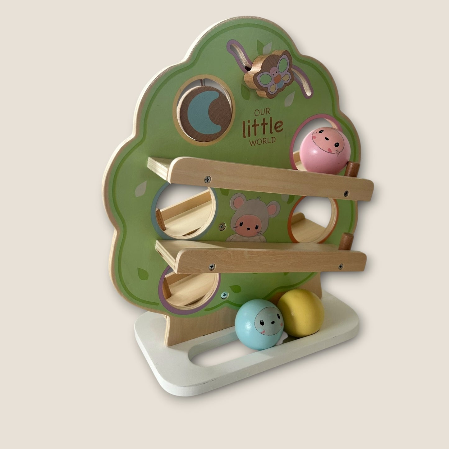 Our Little World Wooden Sensory Tree Ball Run
