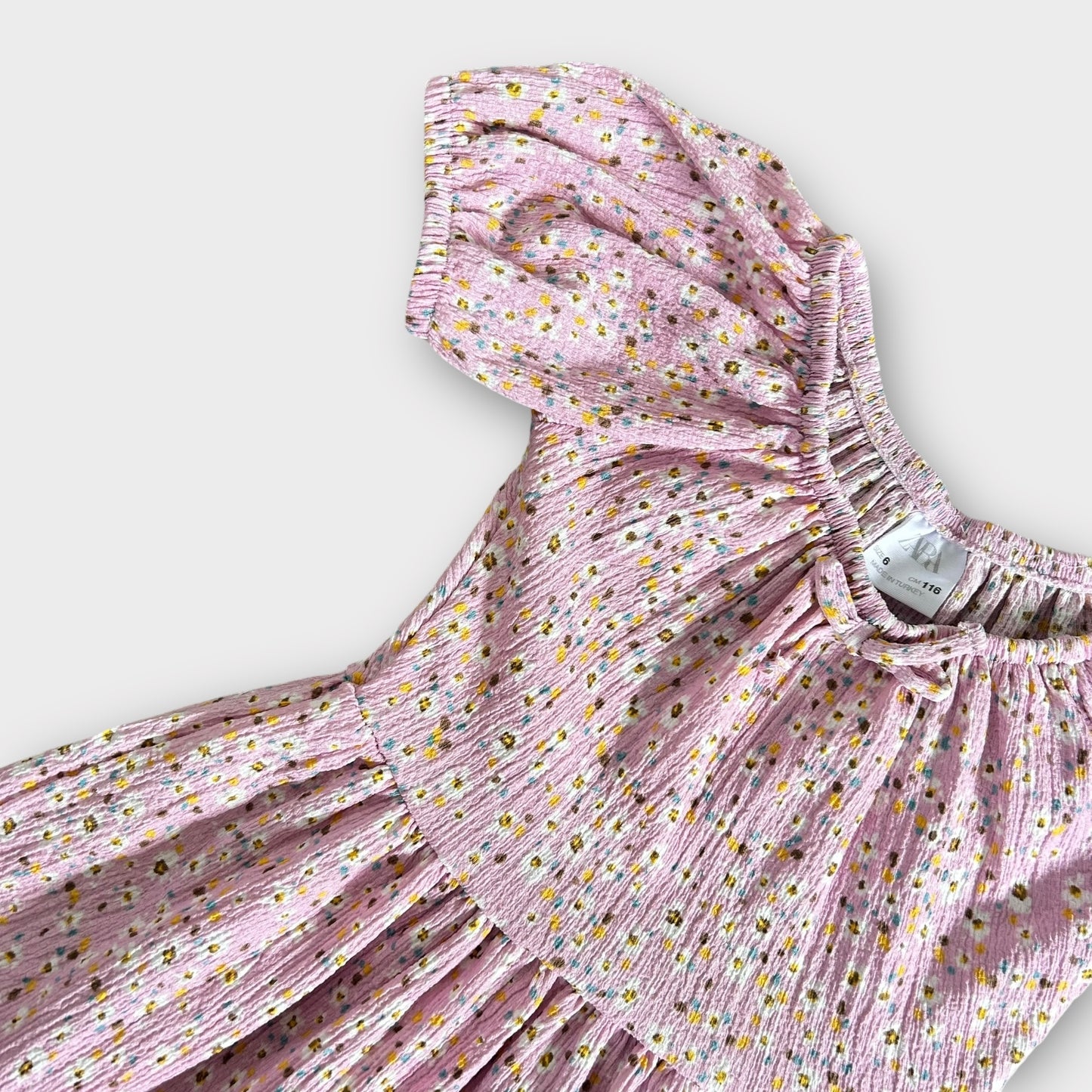 5-6 Years Zara Lilac Floral Summer Dress