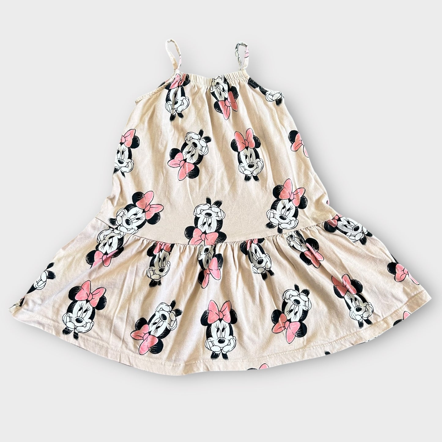 2-4 Years H&M Beige Minnie Mouse Summer Dress