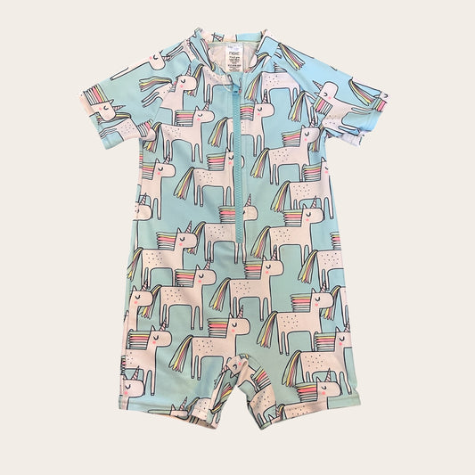 1.5-2 Years Next Blue Unicorn Swimsuit