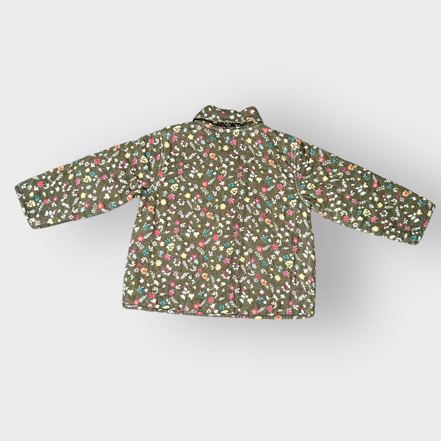 12-18 Months Next Green Floral Quilted Shirt Jacket