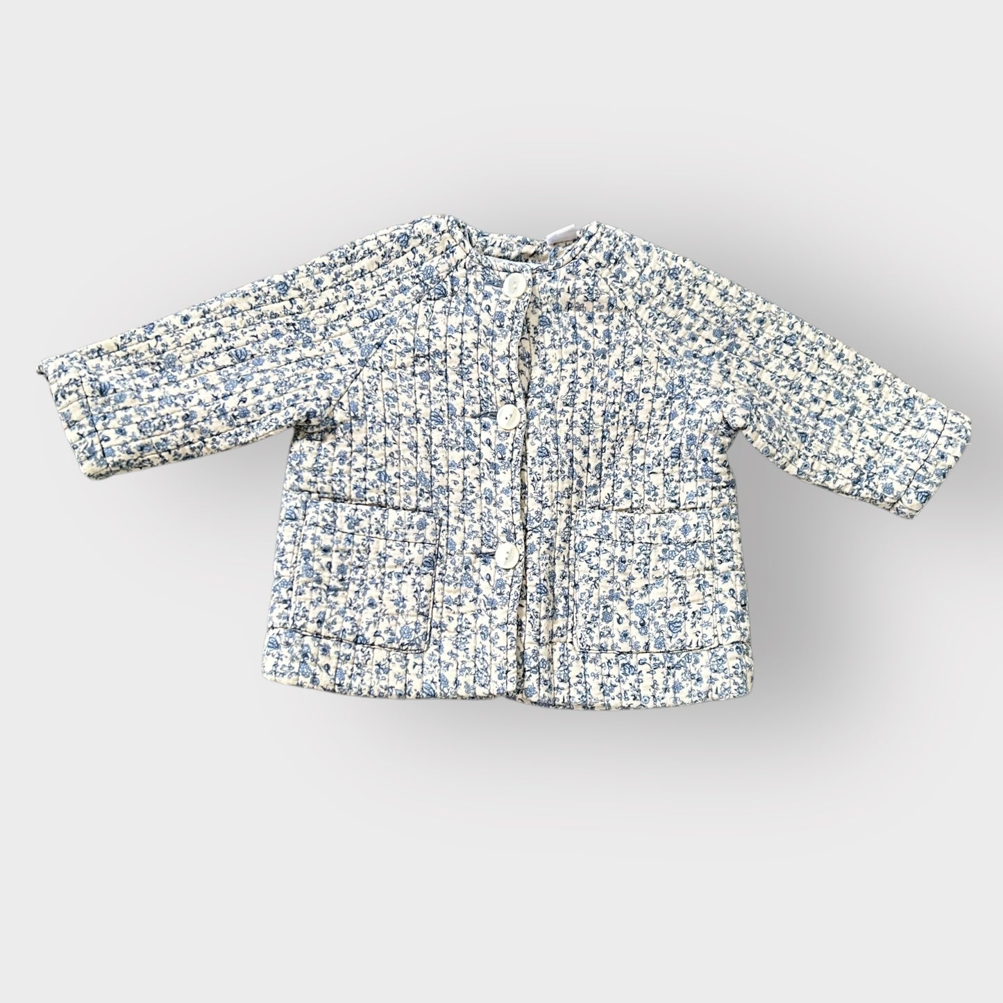 9-12 Months Zara Blue Floral Quilted Jacket