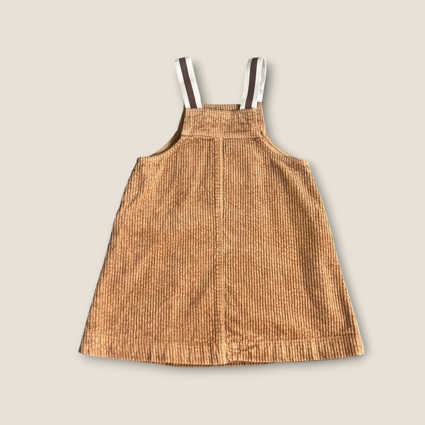 4-5 Years Zara Brown Corduroy Dungaree Dress
