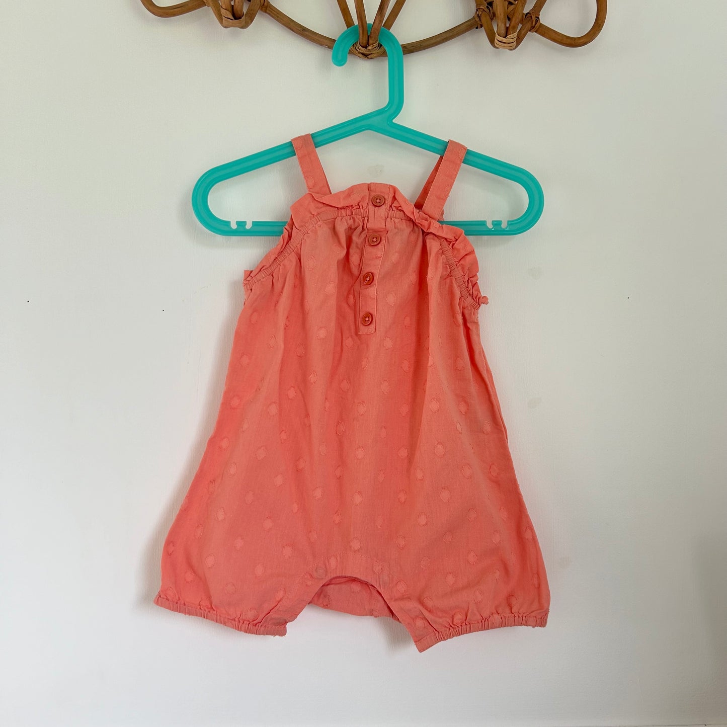 1.5-2 Years La Redoute Orange Romper Suit