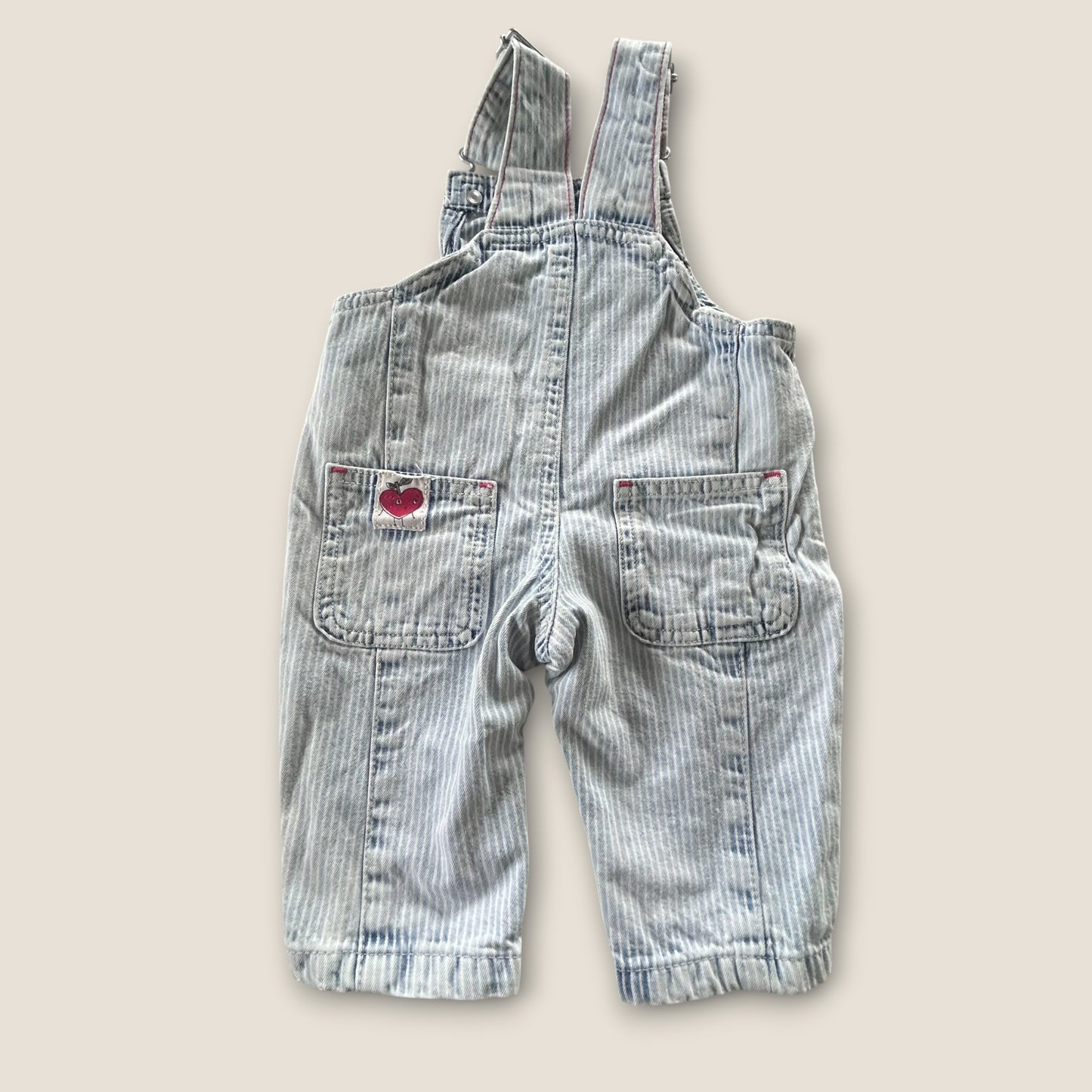 3-6 Months Next Pinstripe Strawberry Dungarees