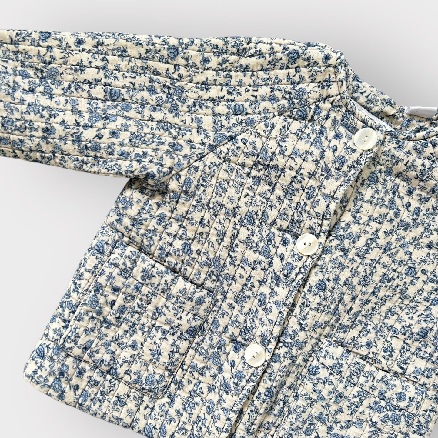 9-12 Months Zara Blue Floral Quilted Jacket