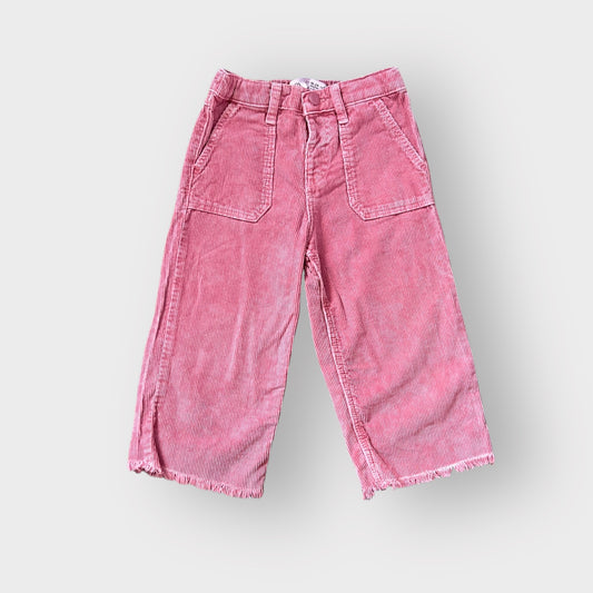 18-24 Months Zara Pink Corduroy Wide Fit Trousers