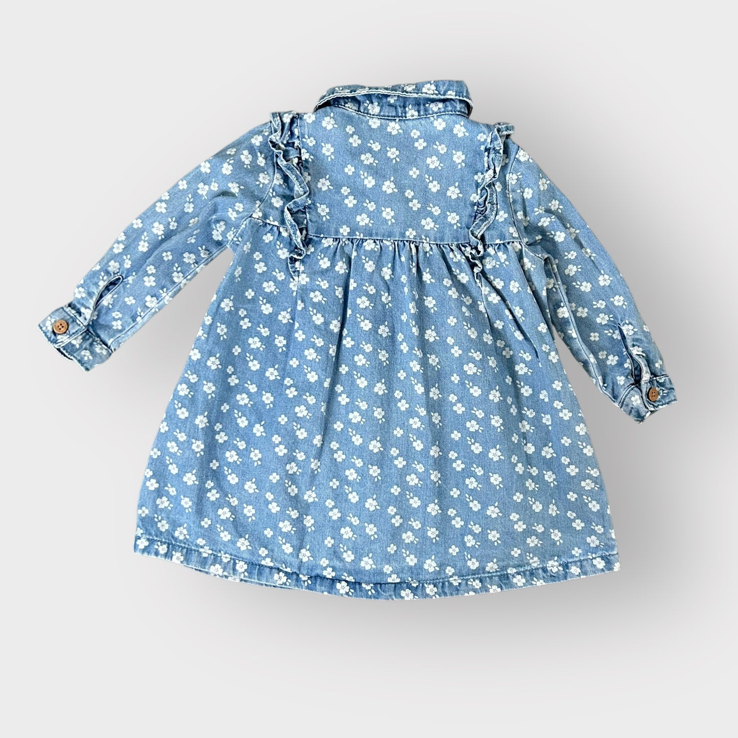 12-18 Months Tu Denim Floral Shirt Dress