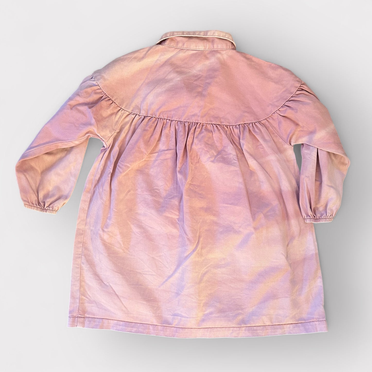 4-5 Years Pink Space/Tie Dye Oversized Shirt Dress