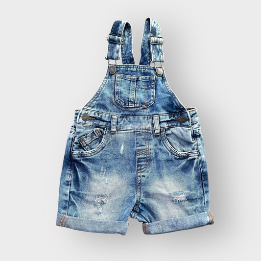 2-3 Years Next Blue Denim Shorts Dungarees