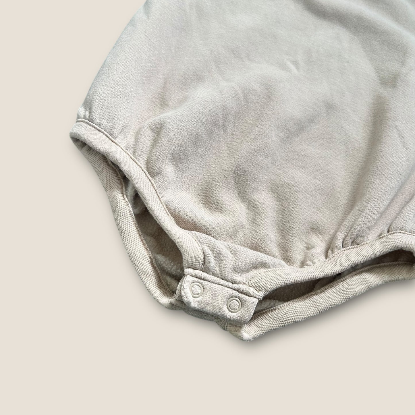 12-18 Months Next Beige Sweatshirt Style Romper All in One