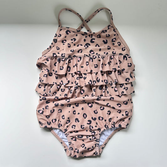 2-3 Years Tu Beige Leopard Print Swimming Costume