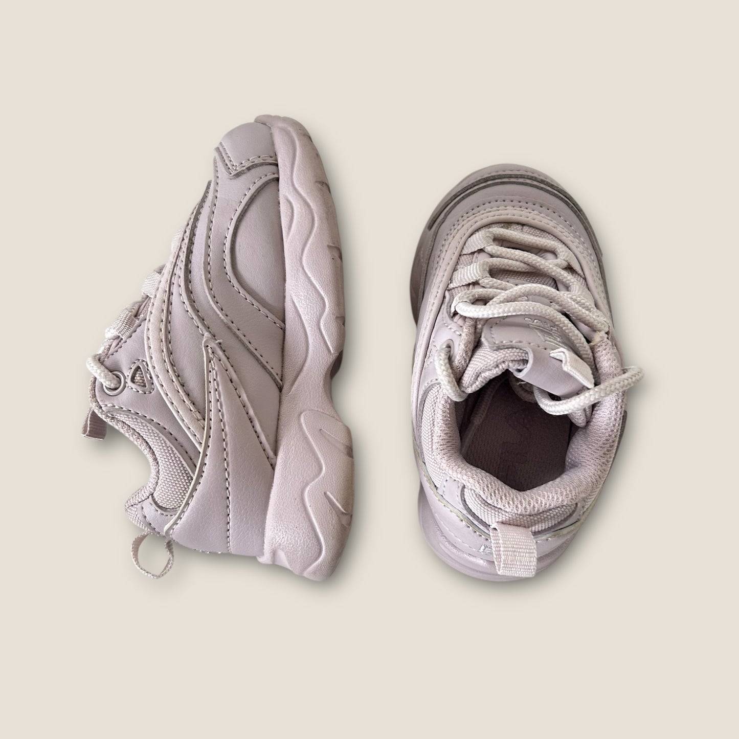 UK Infant Size 5 Fila Lilac Purple Chunky Trainers